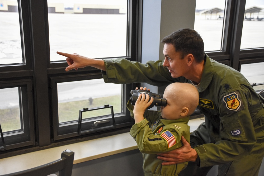 442d Fighter Wing teams with Sporting KC Victory Project to make a child a fighter pilot for a day