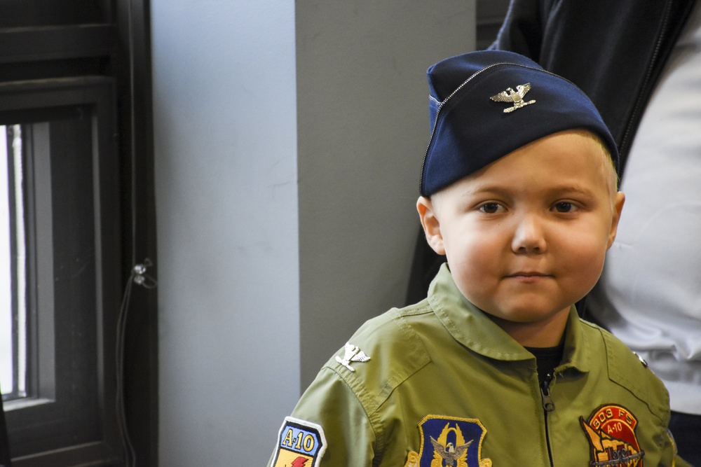 442d Fighter Wing teams with Sporting KC Victory Project to make a child a fighter pilot for a day