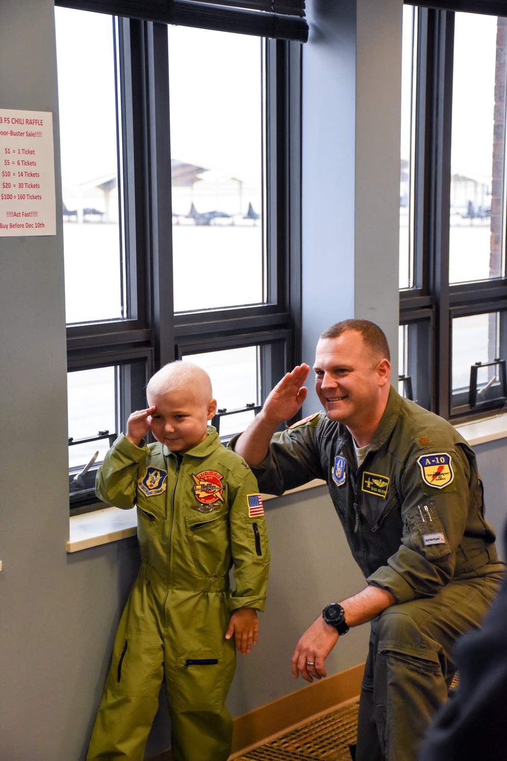 442d Fighter Wing teams with Sporting KC Victory Project to make a child a fighter pilot for a day