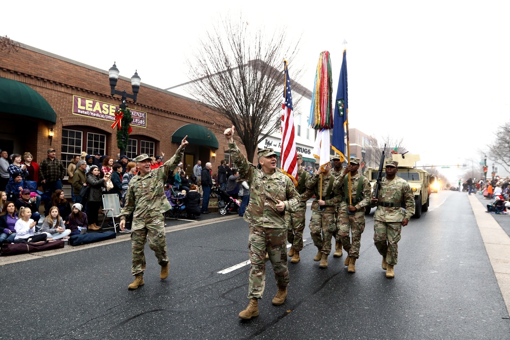 20th CBRNE Soldiers bring smiles to young and not-so-young during Christmas Parade