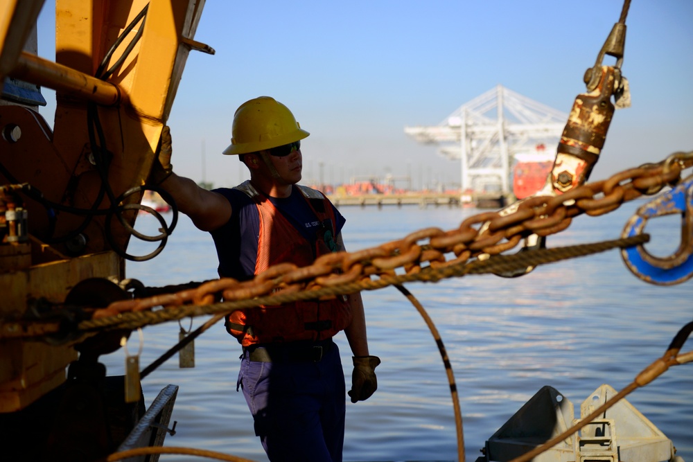 Coast Guard maintains ATON markers along Houston Ship Channel