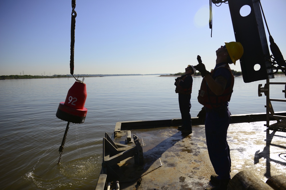 Coast Guard maintains ATON markers along Houston Ship Channel