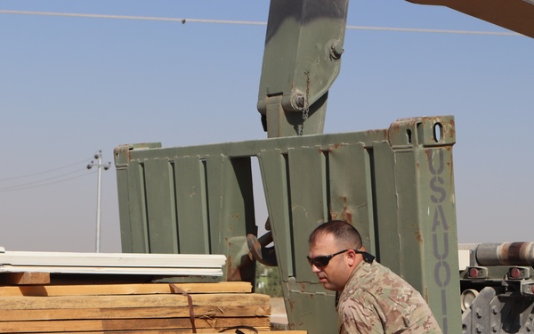 Supply drop to Bnaslawa, Iraq