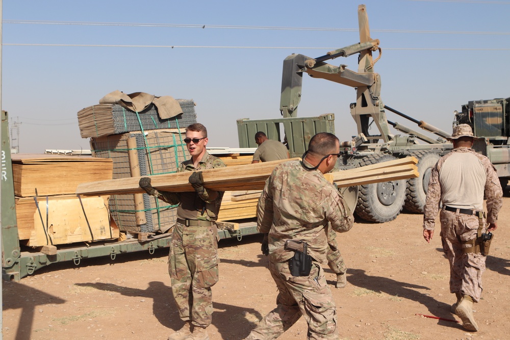 Supply drop to Bnaslawa, Iraq