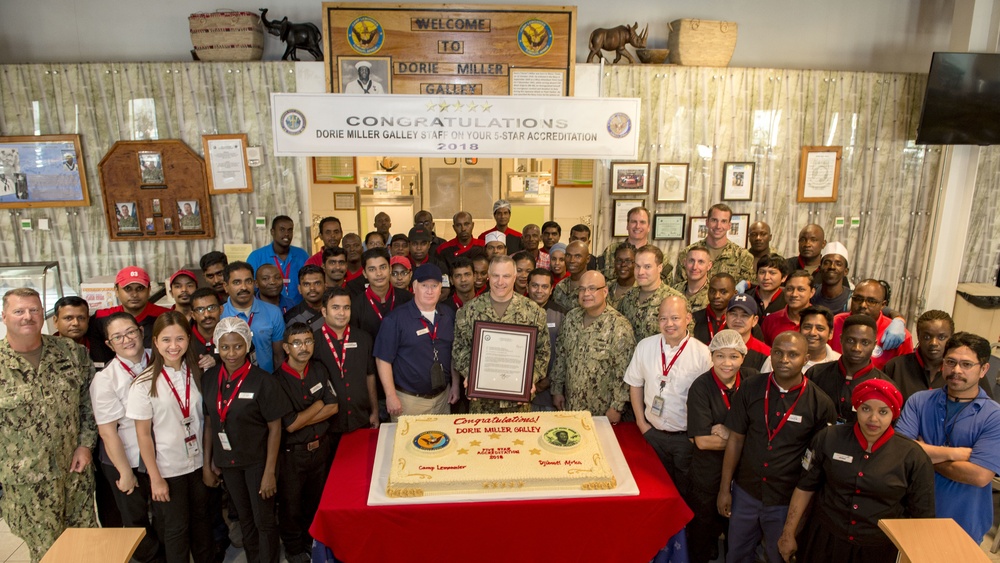 CLDJ Dorie Miller Galley 2018 Ashore 5-Star Accreditation