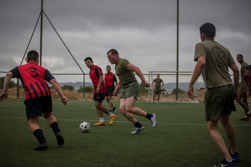 U.S. Marines Enjoy Friendship, Soccer with Chilean Service Members