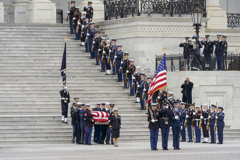 Departure of Casket from Capitol