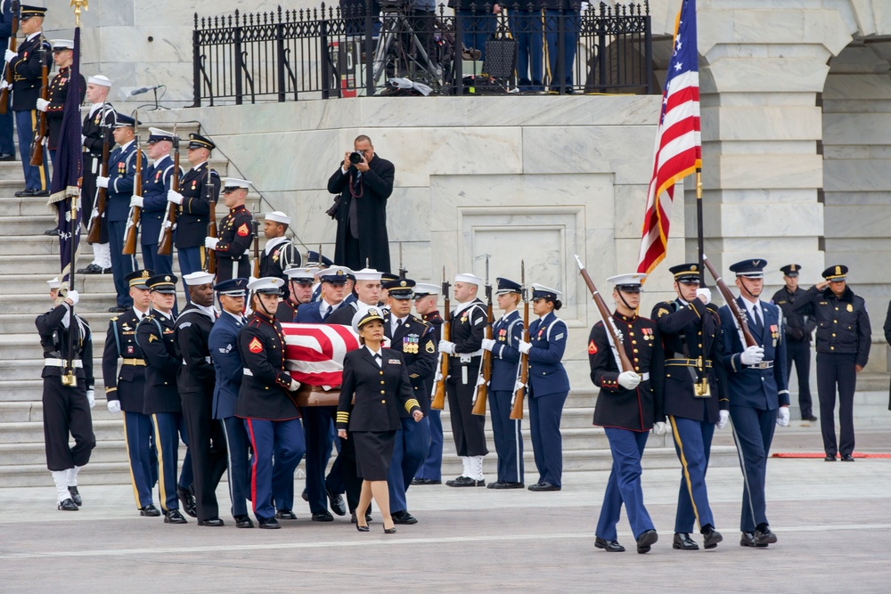Departure of Casket from Capitol