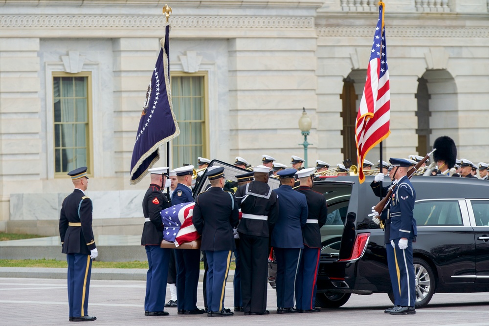 Departure of Casket from Capitol