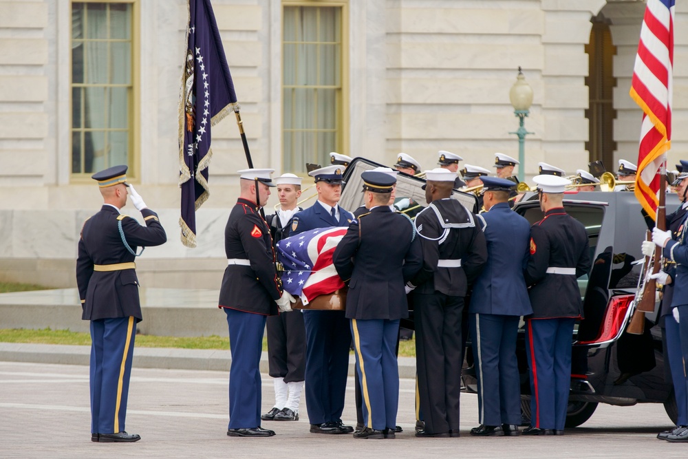 Departure of Casket from Capitol