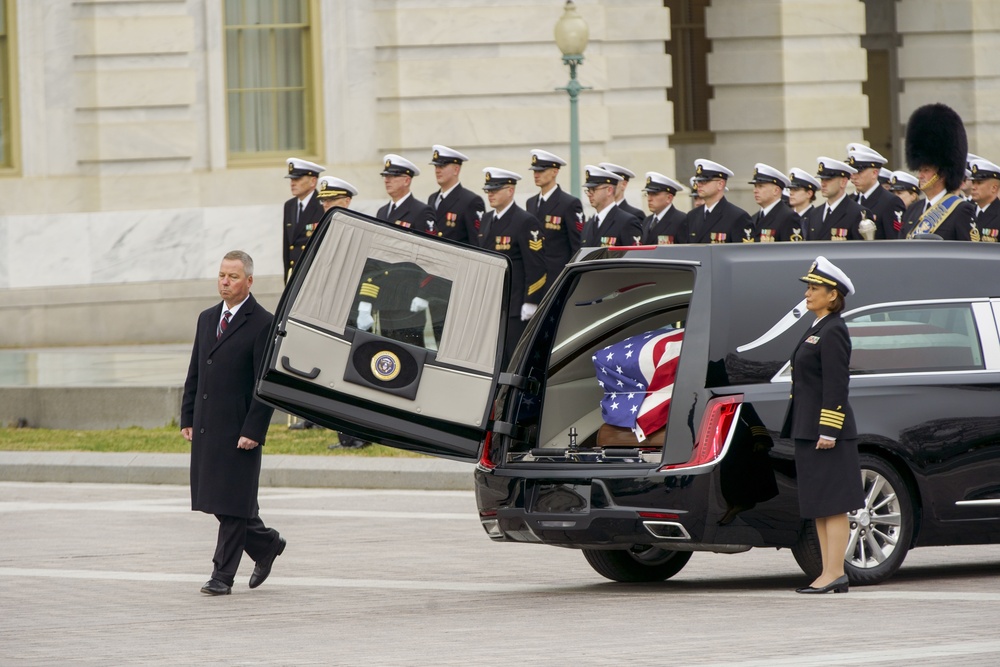 Departure of Casket from Capitol