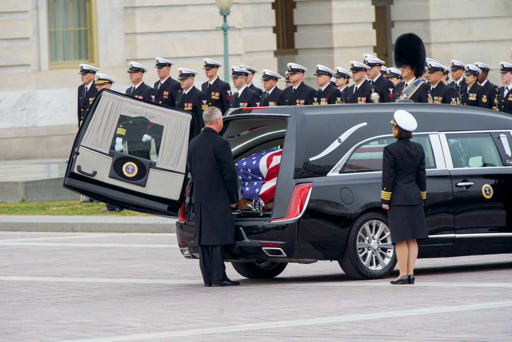 Departure of Casket from Capitol