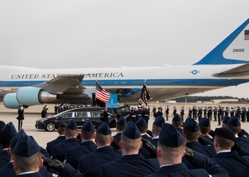 JBA personnel bid a final farewell to George H.W. Bush