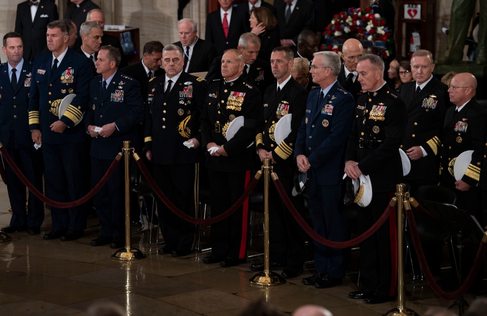 President Bush State Funeral Arrival Ceremony