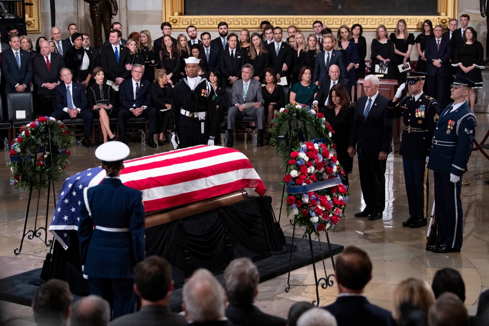 President Bush State Funeral Arrival Ceremony