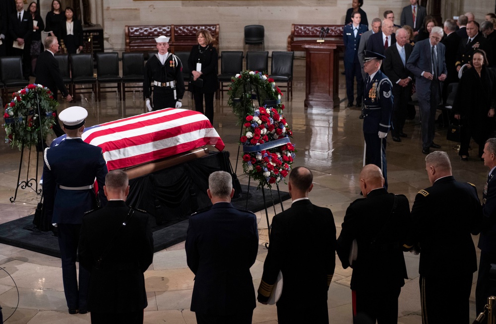 President Bush State Funeral Arrival Ceremony