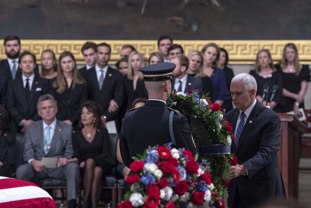 President Bush State Funeral Arrival Ceremony