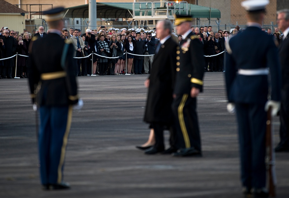 Arrival Ceremony at Ellington Field Joint Reserve Base