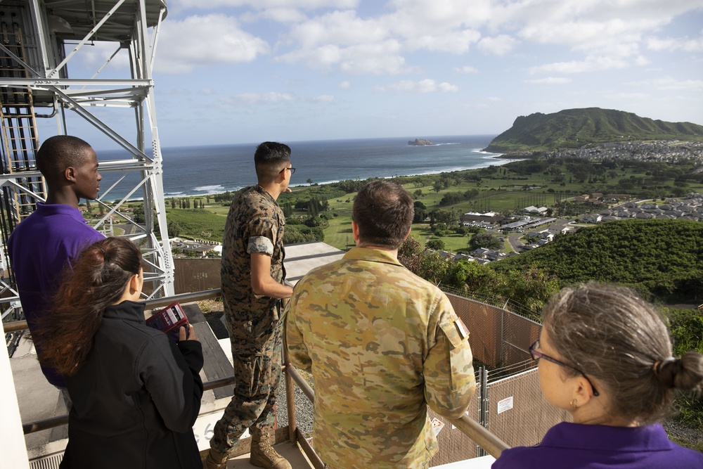 Australian Peace in the Pacific Study Tour visit historic locations on MCBH