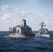 USS Jason Dunham and USS The Sullivans replenishment with USNS Leroy Grumman