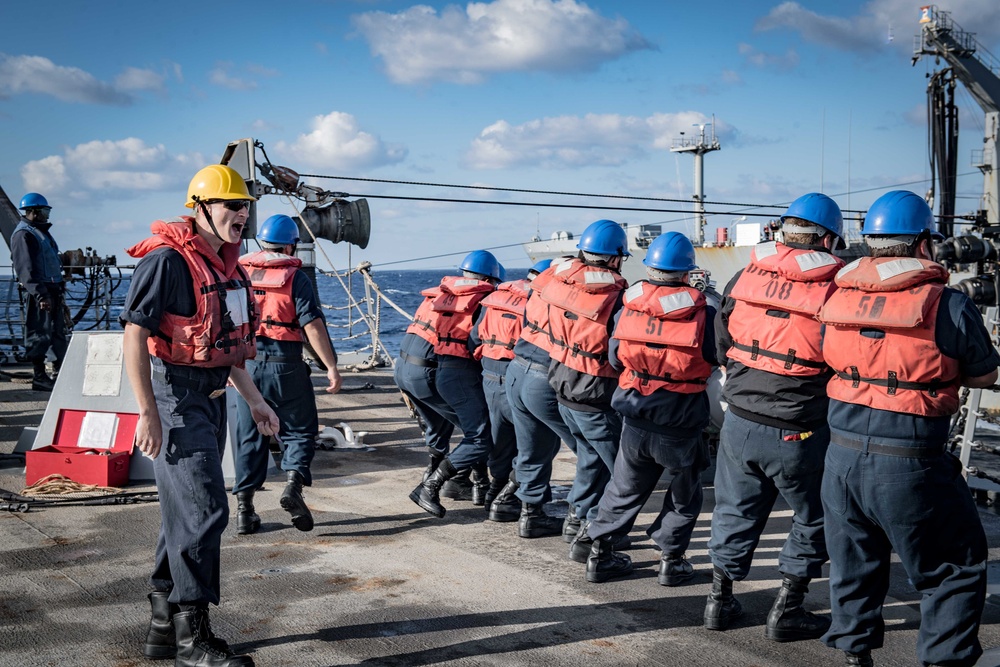 DVIDS - Images - USS Jason Dunham and USS The Sullivans replenishment ...