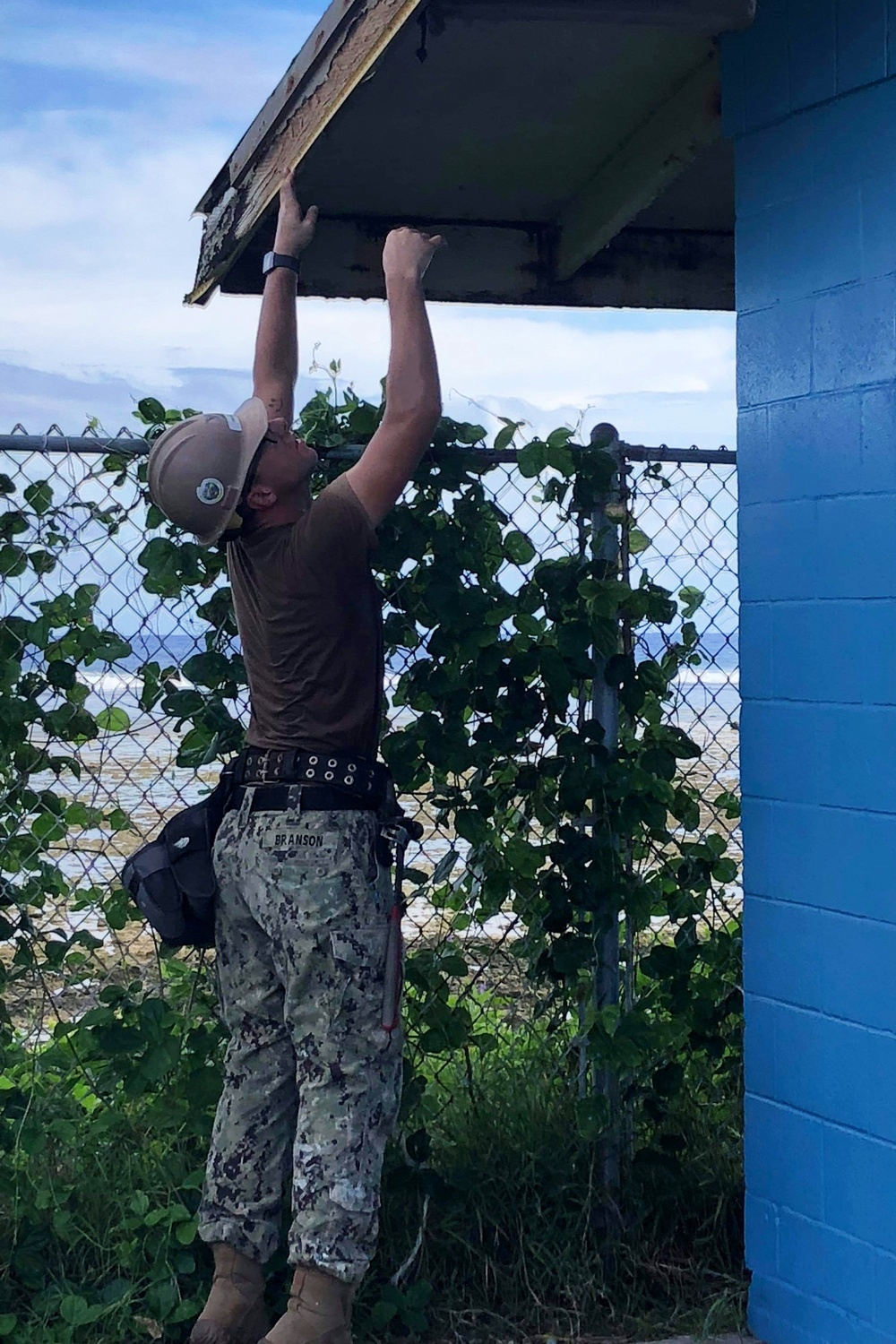 NMCB 1 Constructs School in the Marshall Islands