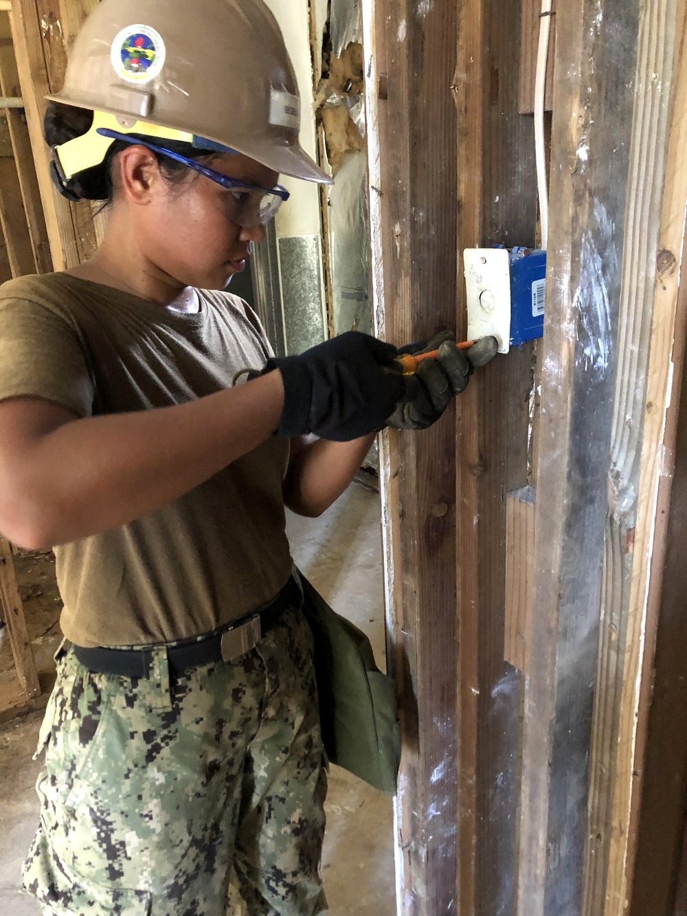 NMCB 1 Constructs School in Micronesia