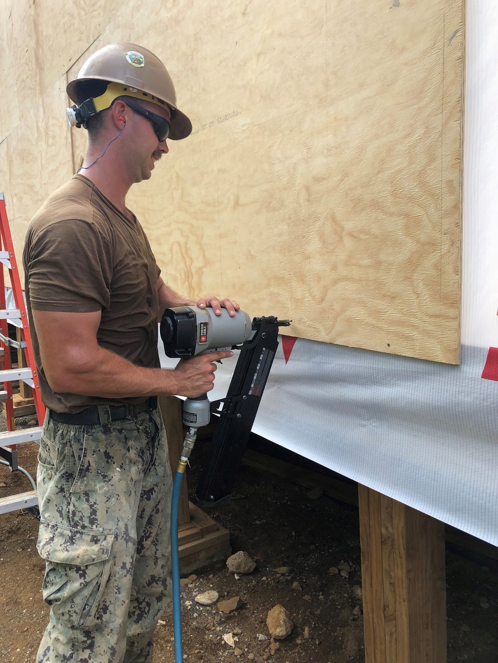 NMCB 1 Constructs School in Micronesia