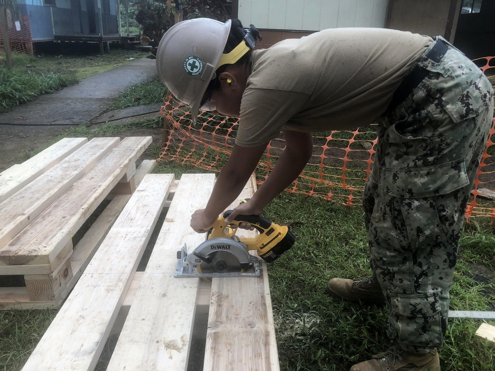 NMCB 1 constructs school in Micronesia