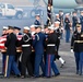Arrival ceremony for the late President George H. W. Bush at Ellington Field