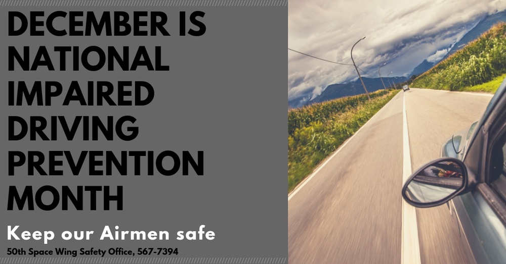 December is National Impaired Driving Prevention Month, be aware