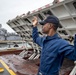 Sailors Maintain Jet Blast Deflector