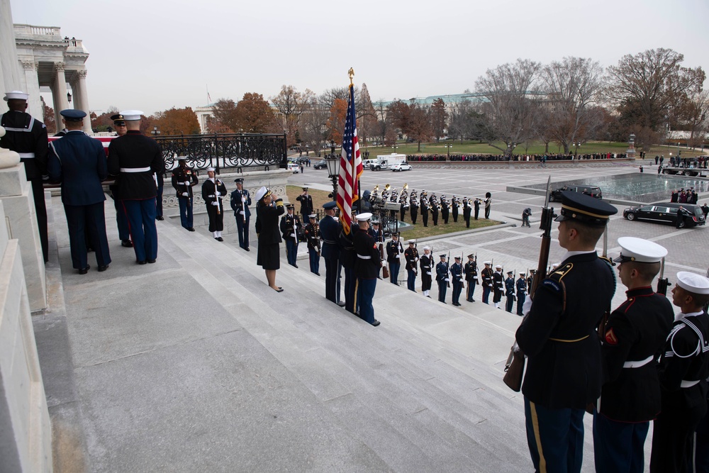 President Bush State Funeral Departure Ceremony