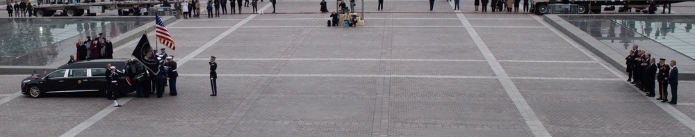 President Bush State Funeral Departure Ceremony