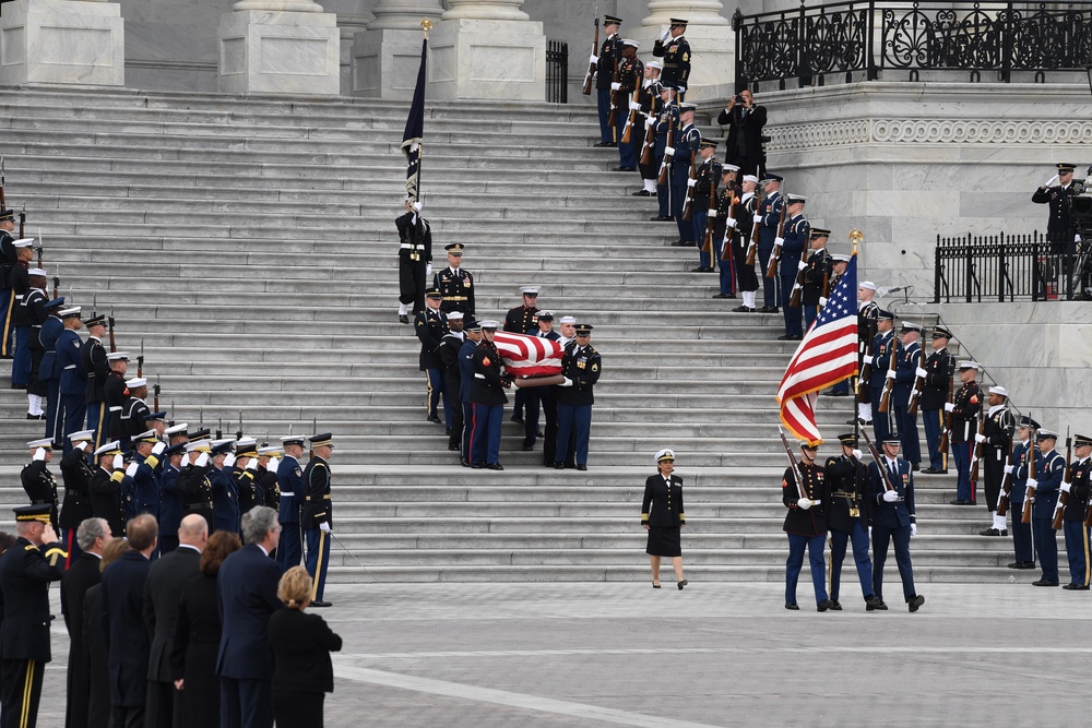 President Bush State Funeral Departure Ceremony