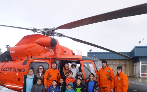 Coast Guard Air Station Kodiak crew provides static display for Adak school