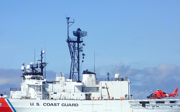 Coast Guard Cutter Alex Haley on patrol in the Bering Sea