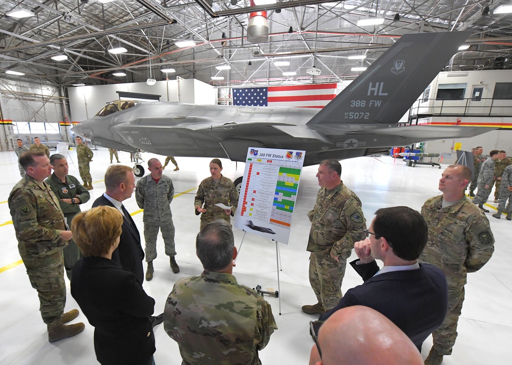 DOD, AF officials visit Hill AFB, Utah – F-35A update