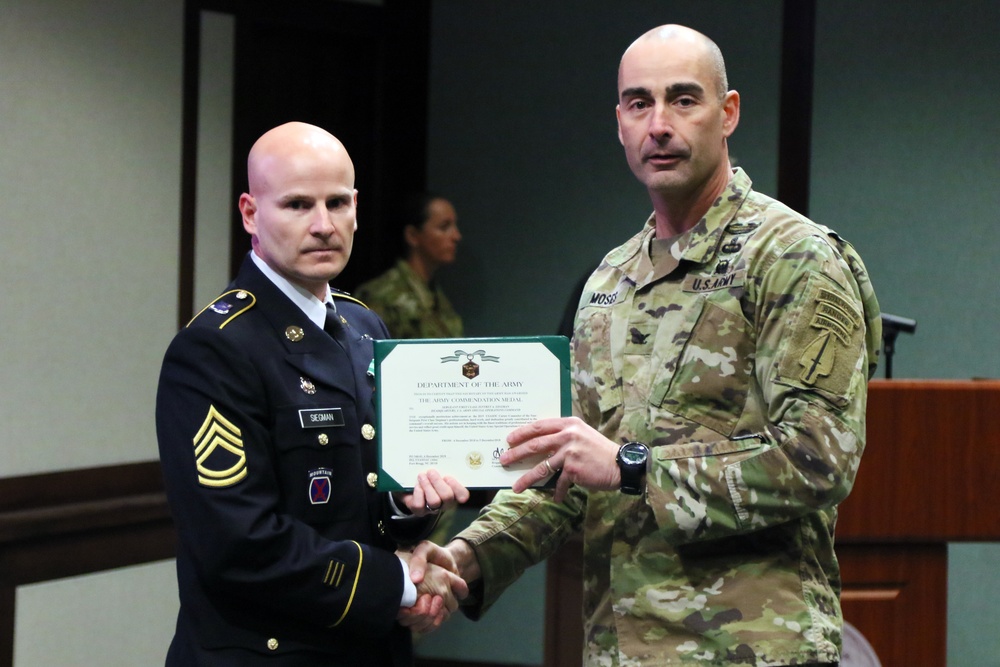 USASOC Recognizes Career Counselor of the Year 2018