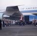 George H. W. Bush, the 41st President of the United States arrives at Ellington Field