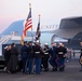 George H. W. Bush, the 41st President of the United States arrives at Ellington Field