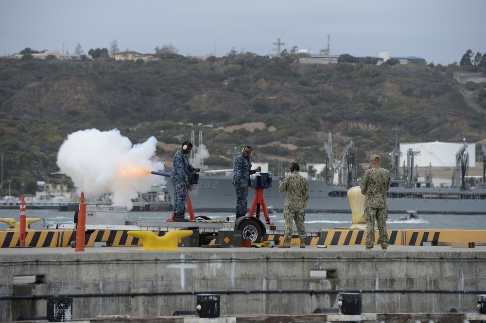 21-Gun Salute in Remembrance of former President George H.W. Bush