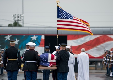 President George H.W. Bush departure ceremony