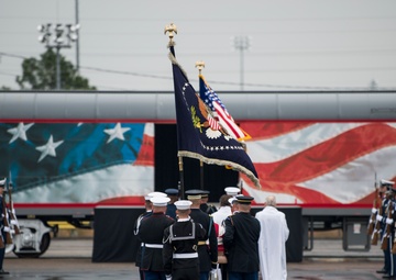 President George H.W. Bush departure ceremony