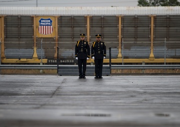 President George H.W. Bush departure ceremony