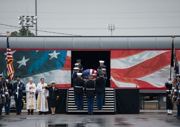President George H.W. Bush departure ceremony