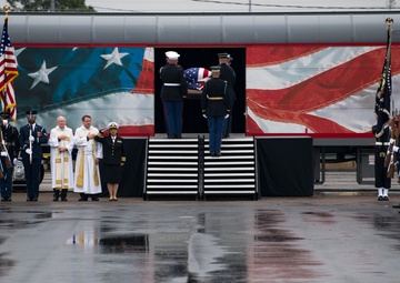 President George H.W. Bush departure ceremony