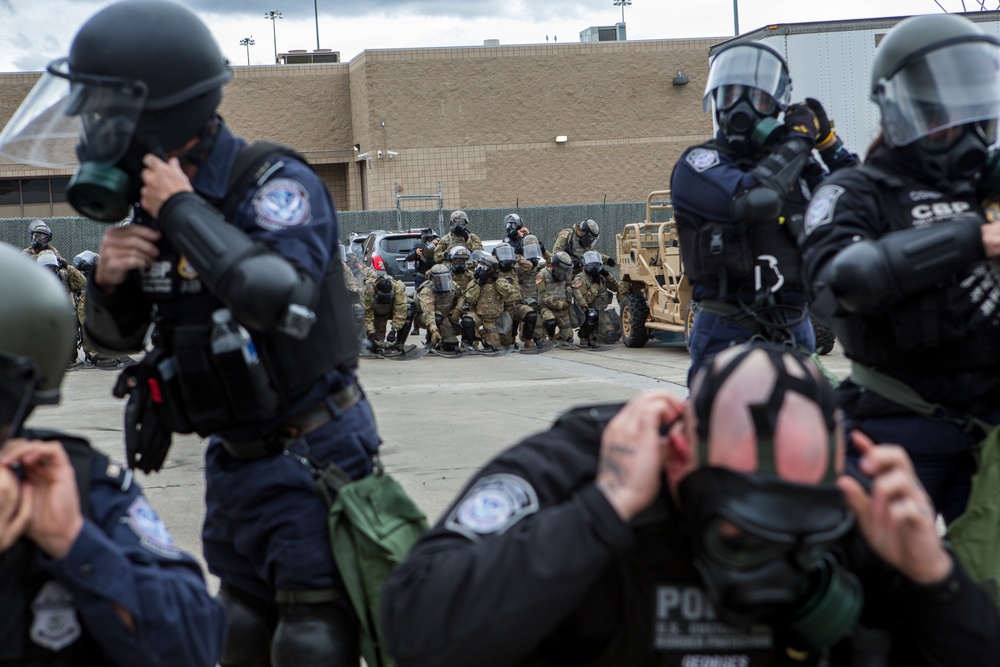 93rd Military Police Battalion demonstrates civil disturbance readiness to command personnel