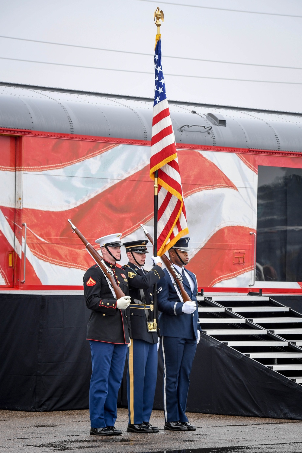 State Funeral for 41st President George H. W. Bush Train Departure Ceremony