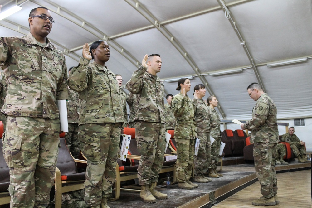 National Guardsmen Join Noncommissioned Officer Corps